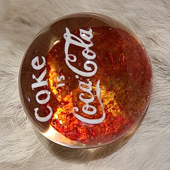 Vintage *RARE* Coke is Coca-Cola paperweight - Picture 1 of 4